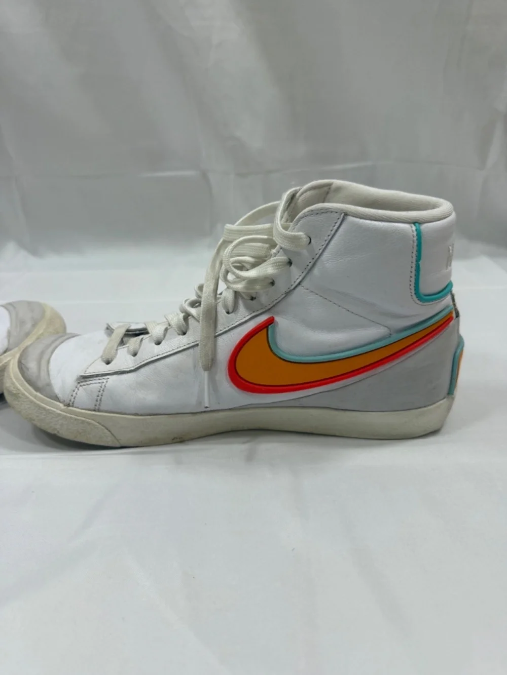 Orange and Blue Nike Zoom Blazers